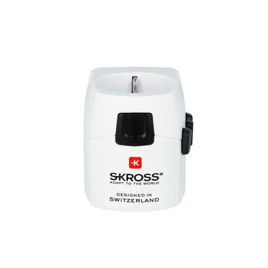SKROSS World PRO Light cestovní adaptér, 6.3A max., uzemněný, UK+USA+Austrálie/Čína
