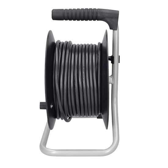 Solight Cable reel 25m, black cable, 3x 1,5mm2