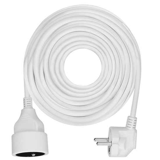 Solight 1-way extension lead, 10m, 3 x 1mm2, white