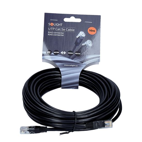 Solight UTP CAT.5E kabel, RJ45 konektor - RJ45 konektor, 10m