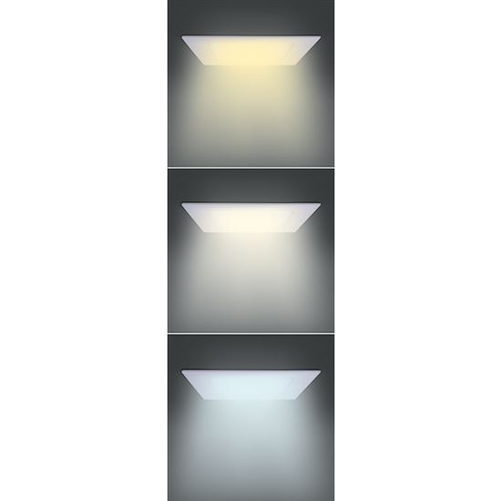 Solight LED mini panel CCT, podhledový, 24W, 1800lm, 3000K, 4000K, 6000K, čtvercový