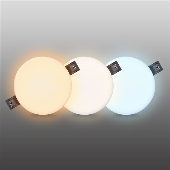 Solight LED podhledové svítidlo CCT, IP44, 8W, 720lm, 3000K, 4000K, 6000K, kulatý