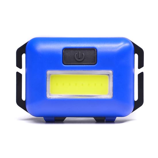Solight LED čelová svítilna, 3W COB, modrá
