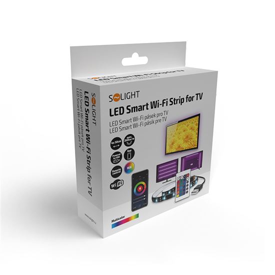 Solight LED WIFI smart RGB pásek pro TV, 4x50cm, USB