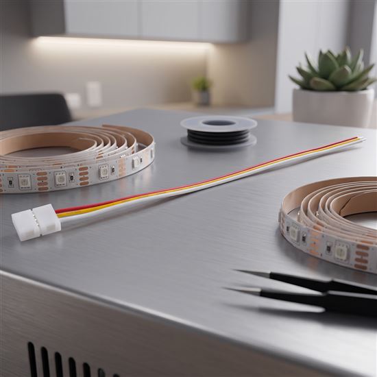 Solight power connector for 8mm LED strips, 3-pin with 15cm wire