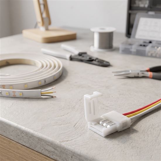 Solight power connector for 8mm LED strips, 3-pin with 15cm wire