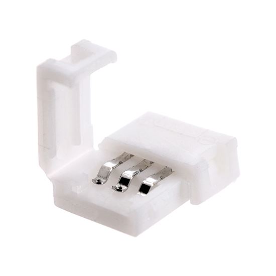 Solight short fixed connector for 8mm LED strips, 3-pin