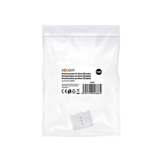 Solight short fixed connector for 8mm LED strips, 3-pin