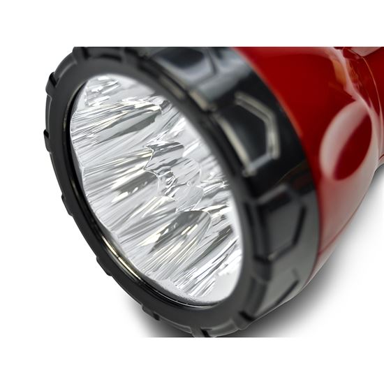 Solight LED nabíjecí svítilna, 9 x LED, červenočerná, plug-in