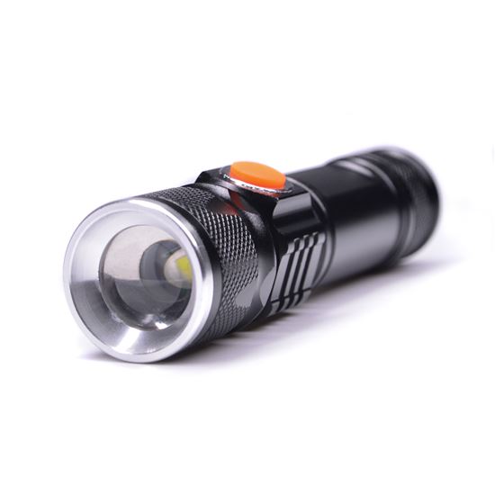 Solight LED nabíjecí kapesní svítilna, 200lm, 3W, zoom, Li-Ion