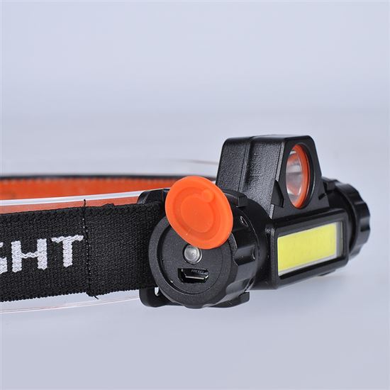 Solight WN32 − LED Linterna frontal recargable LED/3W/COB/USB