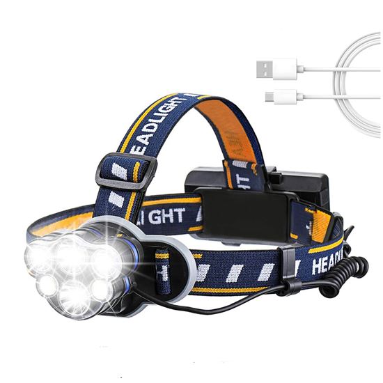 Solight LED čelová nabíjecí svítilna 550, 550lm, Li-Ion