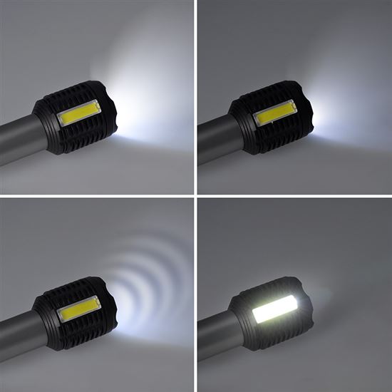 Solight LED nabíjecí ruční svítilna, 150+150lm, Li-Ion