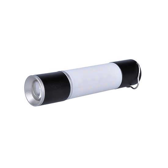 Solight LED nabíjecí ruční svítilna s kampingovou lucernou, 250lm, power bank, Li-Ion