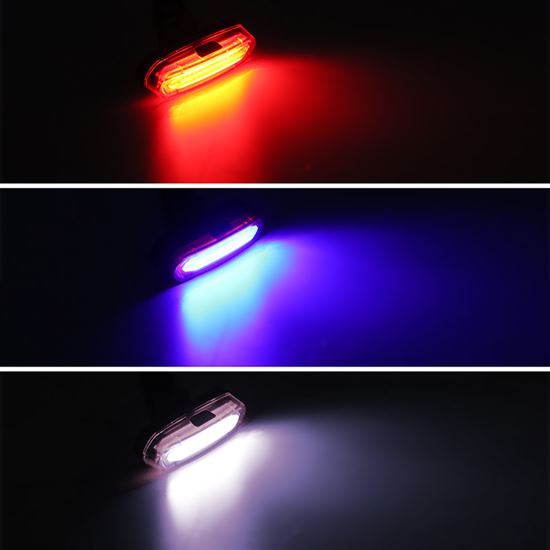 Solight LED nabíjecí zadní cyklo světlo, 3W COB, nabíjecí, Li-Ion