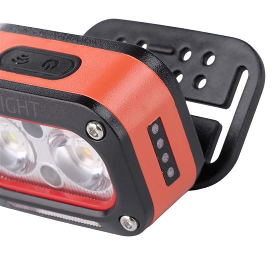 Solight LED head rechargeable flashlight, 250lm, warm+cool light, Li-Ion