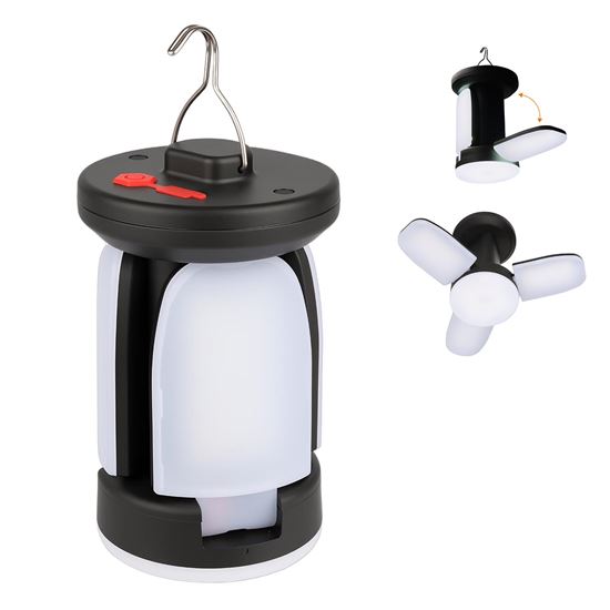Solight LED rechargeable camping lantern, 300lm, Li-Ion, warm white