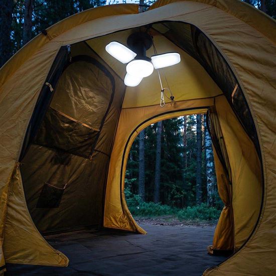 Solight LED rechargeable camping lantern, 300lm, Li-Ion, warm white