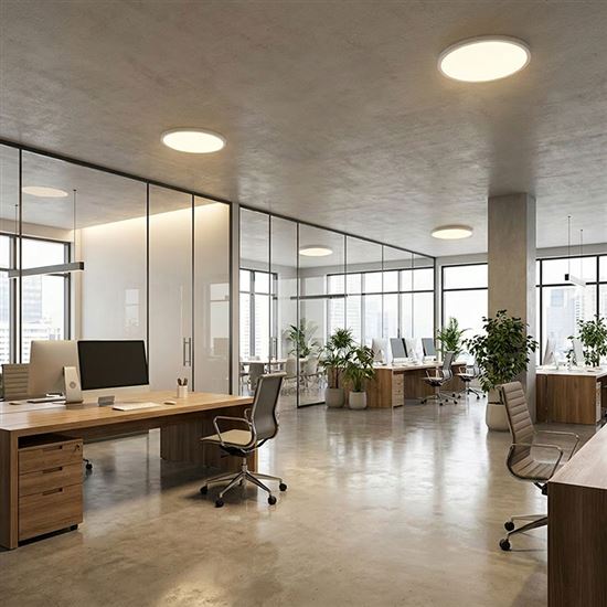 Solight Round LED ceiling lighting, 48W, 4800lm, 3CCT, UGR<19, 60cm, 3 years warranty, white color