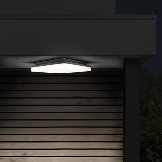 Solight LED venkovní osvětlení, přisazené, čtvercové, IP44, 24W, 1920lm, 4000K, 28cm