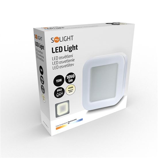 Solight LED outdoor light Frame, 15W, 1050lm, 4000K, IP65, 19cm