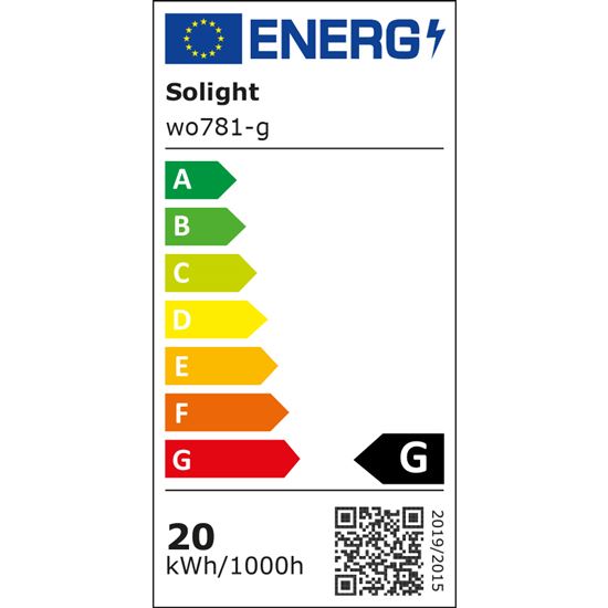 Solight Siena LED outdoor light, grey, 20W, 1500lm, 4000K, IP54, 23cm