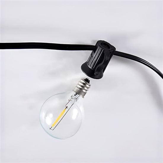 Solight LED outdoor chain with bulbs, 10 bulbs, 5m + 3m, 500lm, warm white