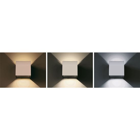 Solight LED venkovní nástěnné osvětlení Parma, 6W, 360lm, 10-110°, bílá