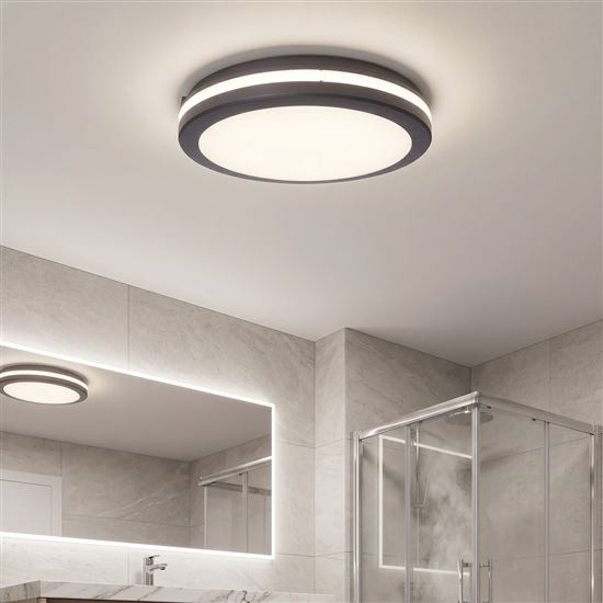 Solight LED lighting Gari, 26W, 2340lm, 3CCT, IP65, 30cm, black