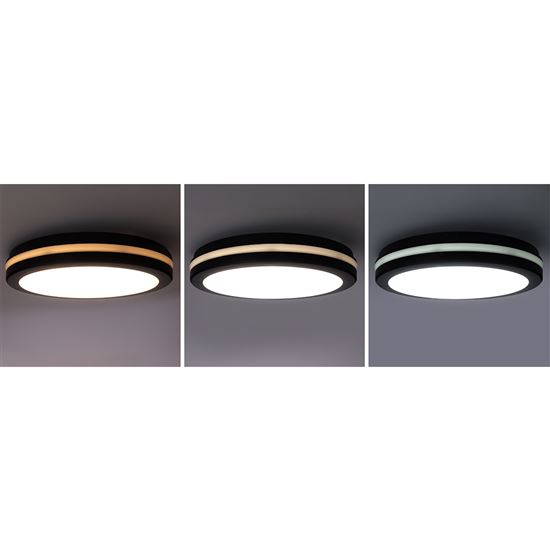 Solight LED lighting Gari, 26W, 2340lm, 3CCT, IP65, 30cm, black