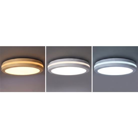 Solight LED lighting Gari, 26W, 2340lm, 3CCT, IP65, 30cm, white