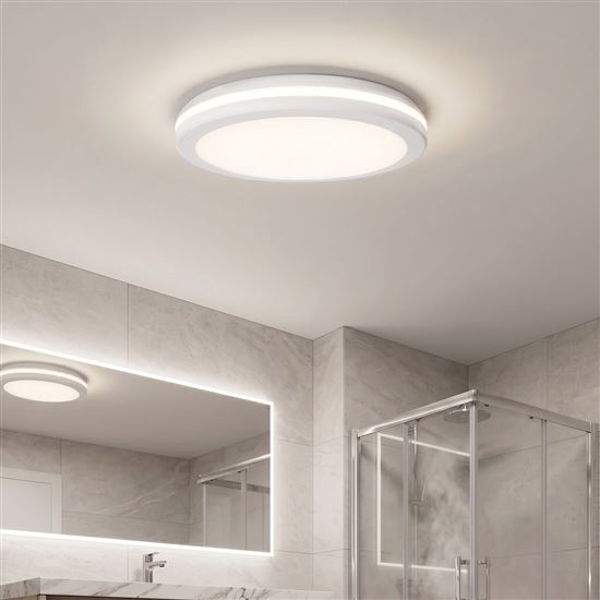 Solight LED lighting Gari, 44W, 3960lm, 3CCT, IP65, 40cm, black white