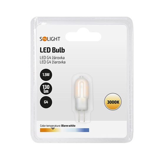 Solight LED žárovka G4, 1,7W, 3000K, 160lm