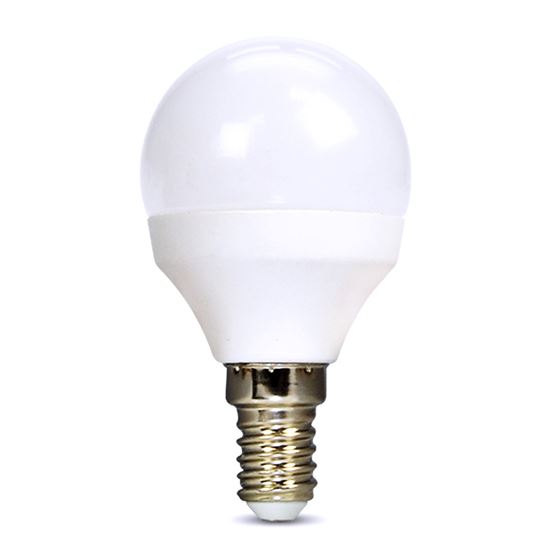 Solight LED bulb, miniglobe, 8W, E14, 3000K, 720lm, white