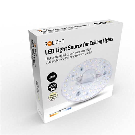 Solight LED světelný zdroj do stropních světel, 24W, 2400lm, 4000K, 167mm