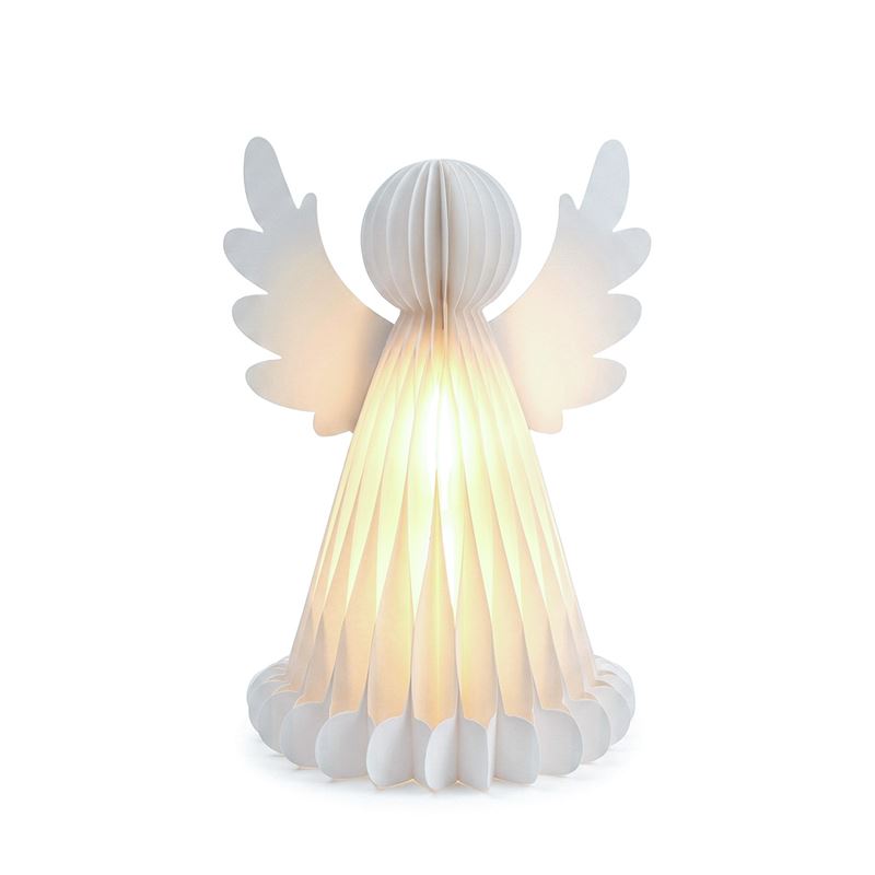 Solight angel with LED lighting and timer, 37cm, 3xAA