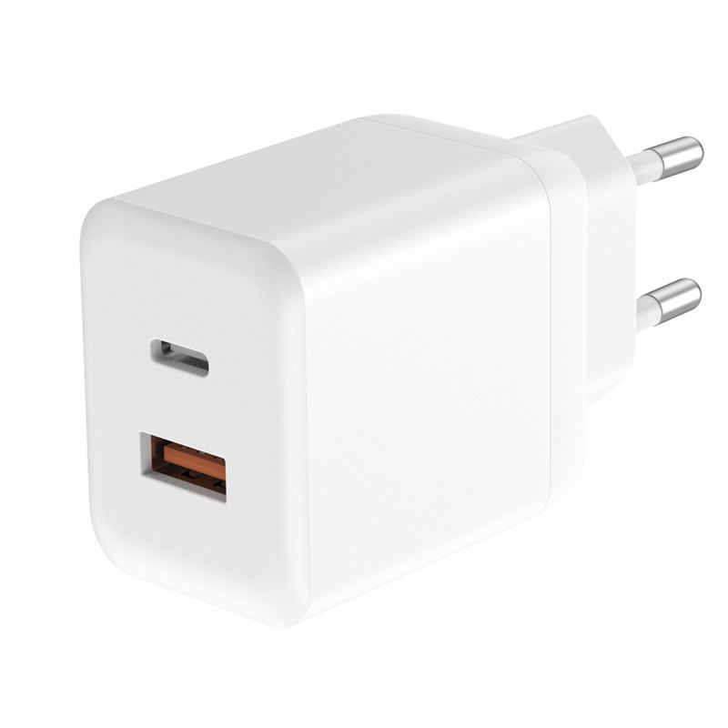 Solight 45W GaN fast charge USB-A + USB-C adaptér