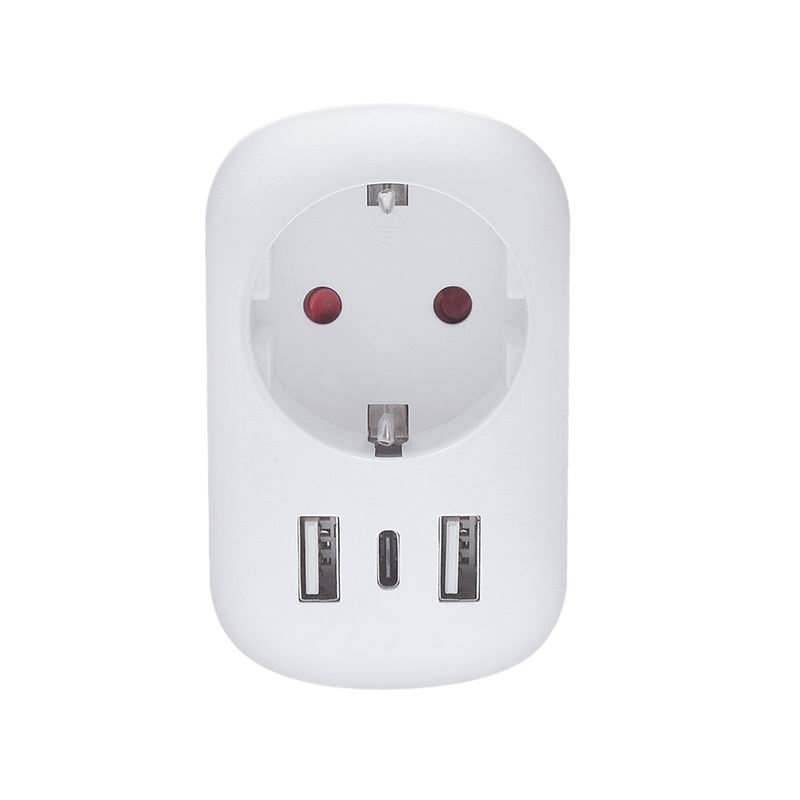 Solight cestovní adaptér s USB do Spojených států, typ B