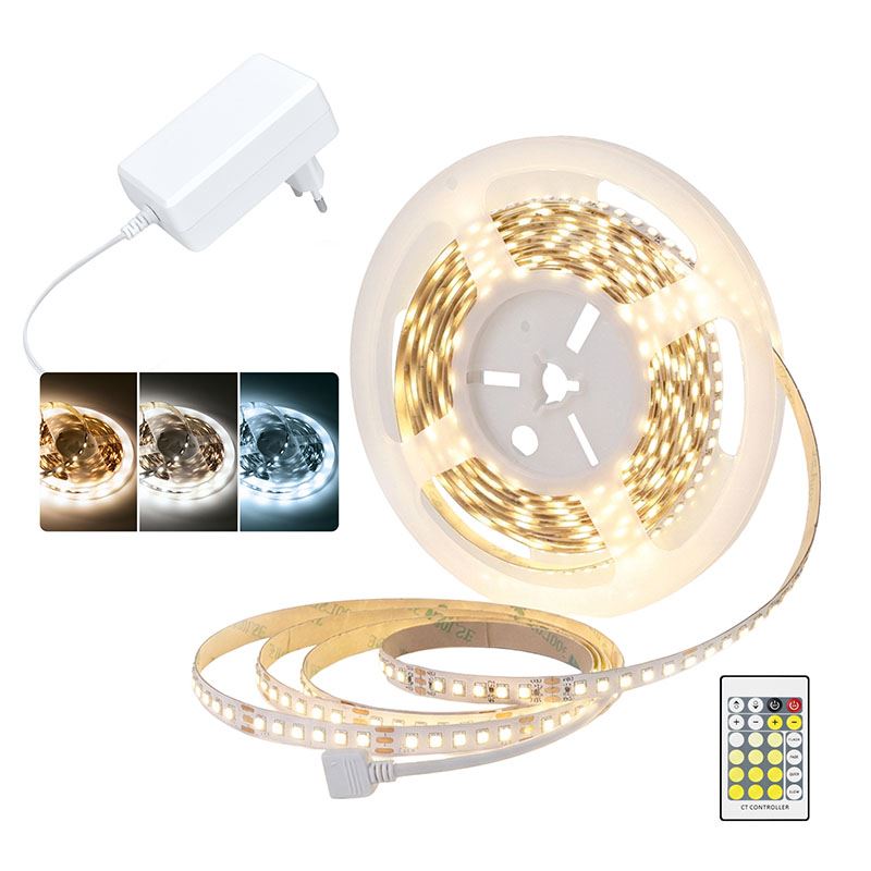 Solight LED light strip, RGB, 3m, set with 12V adapter and remote. driver, 7.2W / m, IP20