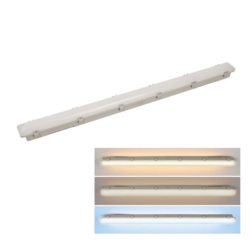 Solight LED lighting dustproof, IP65, 40W, 4800lm, 3CCT - selectable color temperature, 120cm, Lifud