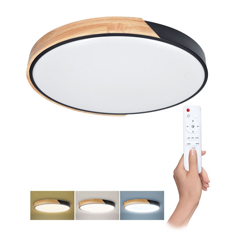 Solight LED lighting Polia with remote control, 46W, 3220lm, 40cm, chromaticity change, dimmable