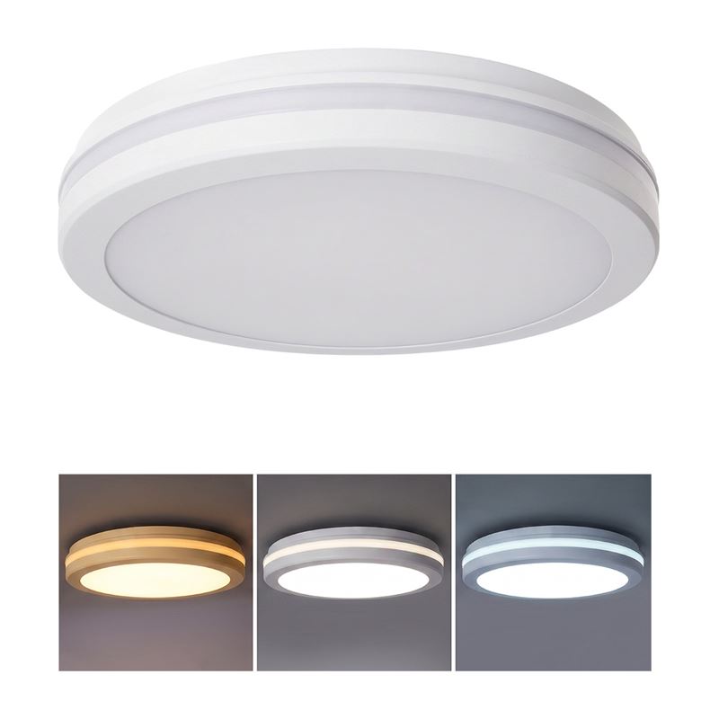 Solight LED lighting Gari, 26W, 2340lm, 3CCT, IP65, 30cm, white