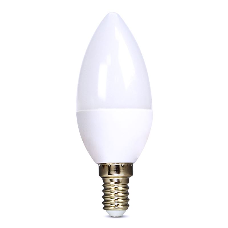 Solight LED bulb, candle, 6W, E14, 4000K, 510lm