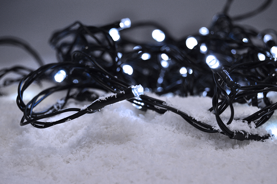 Solight LED venkovní vánoční řetěz, 100 LED, 10m, přívod 3m, 8 funkcí, časovač, 