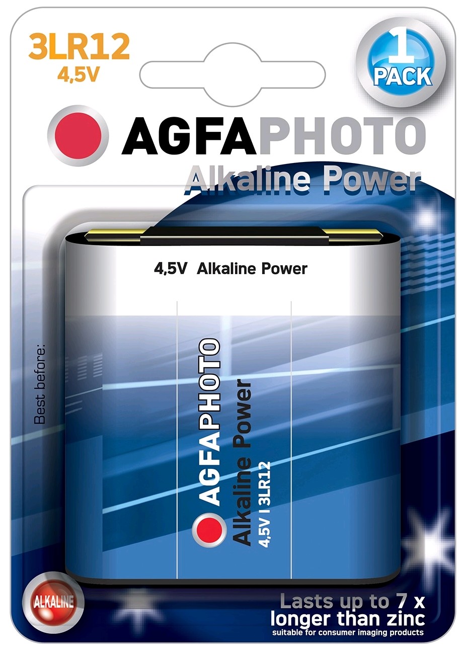 AgfaPhoto Power alkalická baterie 4,5V, blistr 1ks