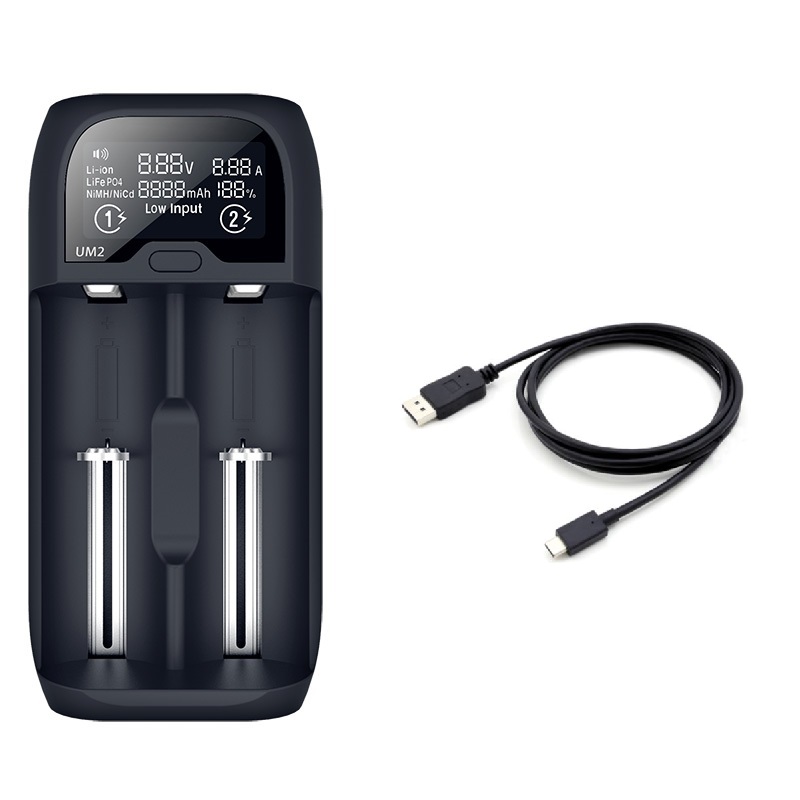 Solight nabíječka baterií Li-Ion, LiFePO4, Ni-MH/CD, AA, AAA, 18650, 2000mA, 2 k