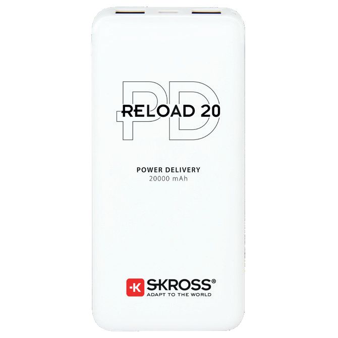 SKROSS powerbank Reload 20 PD, 20000mAh, USB A+C, bílý