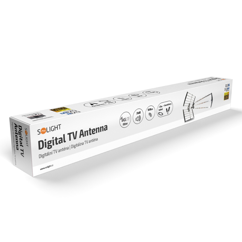 Solight venkovní anténa, DVB-T2, 39dB HN59-LTE