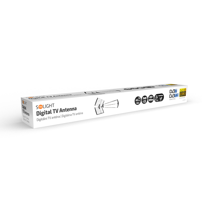 Solight venkovní anténa, DVB-T2, 39dB HN59-LTE