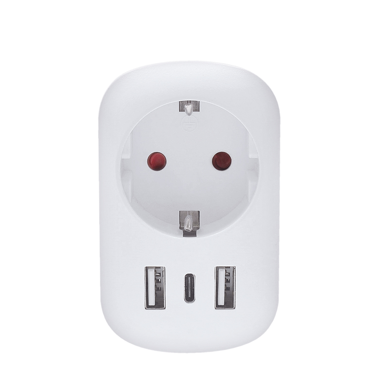 Solight cestovní adaptér s USB do Velké Británie, typ G PA03UK